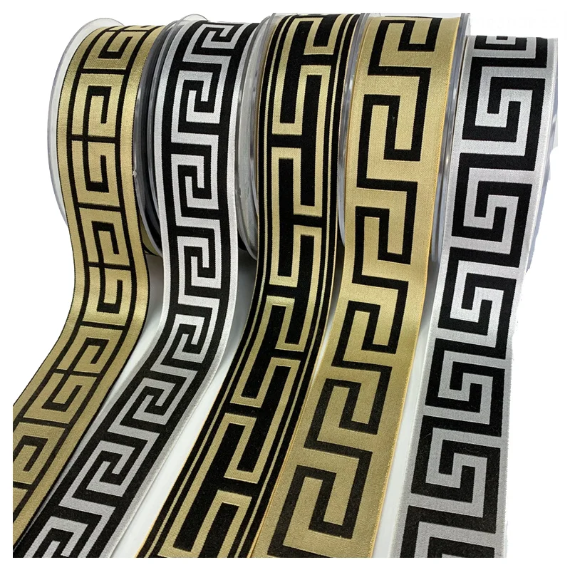 Stock ready design 4CM 5CM diaper pattern elastic band jacquard woven elastic belt waistband