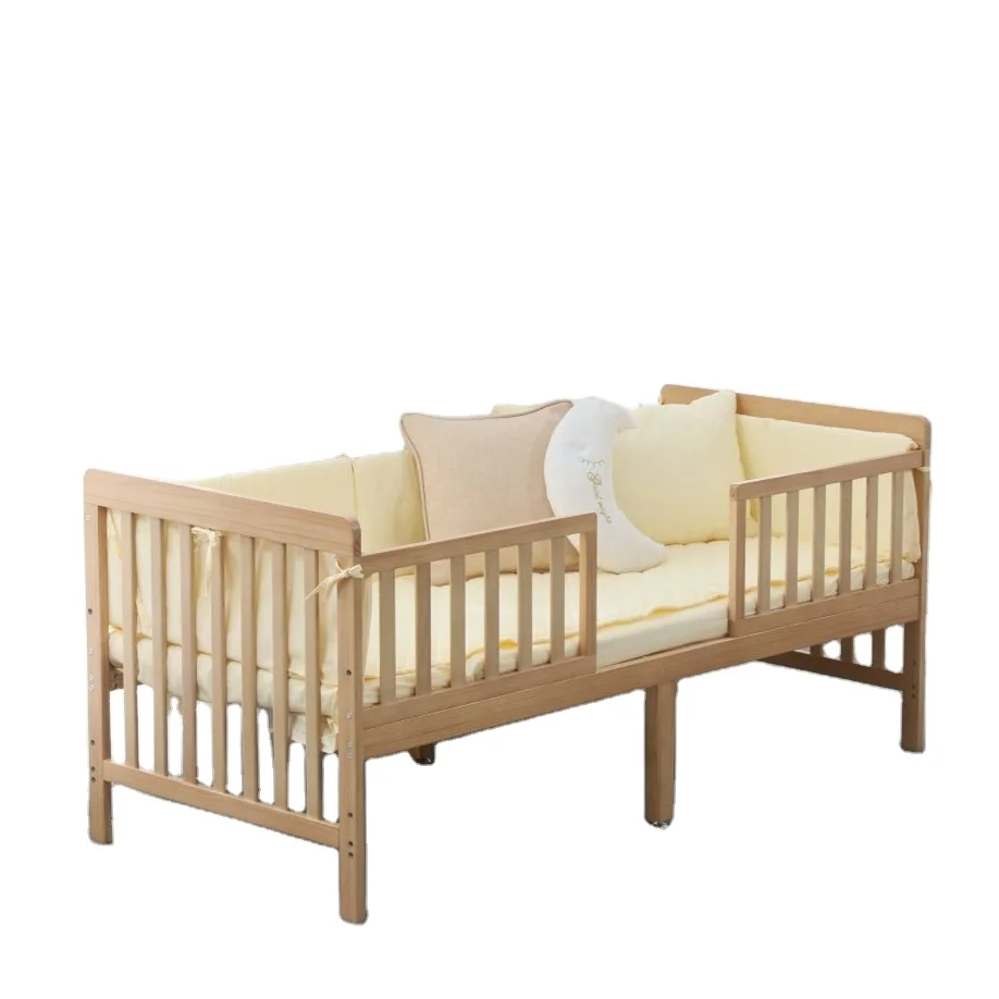 MOOB Wooden baby furniture GROW UP toddler bed Convertible with wheel for all ages