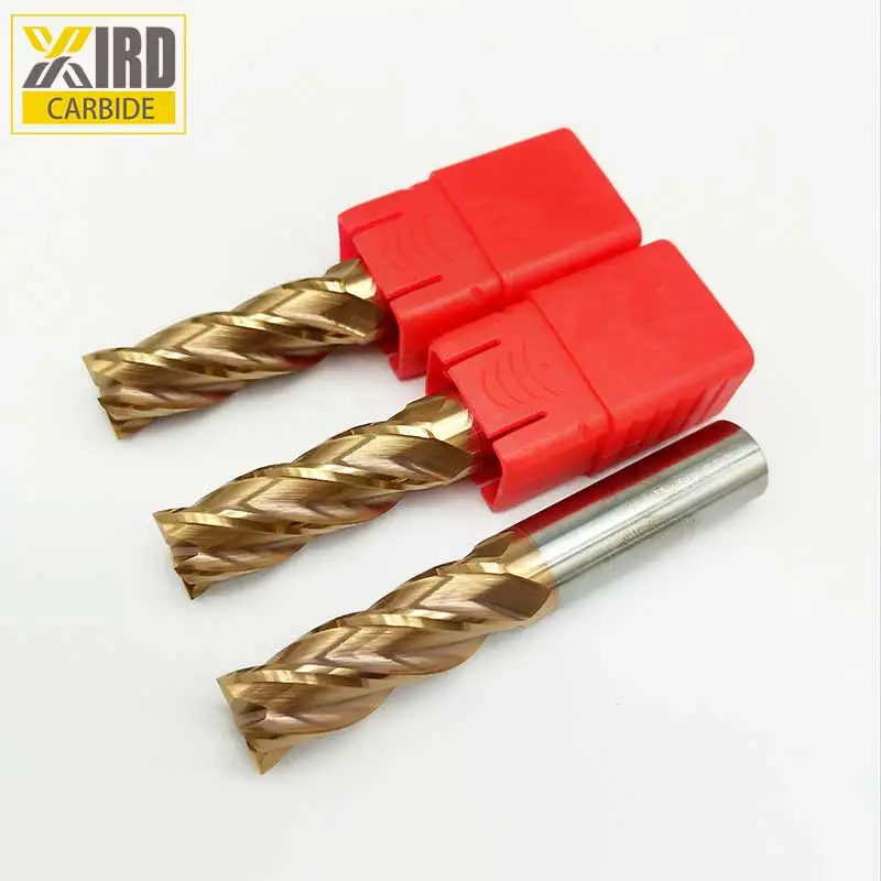 4 flute Solid Carbide speed tiger carbide end mill For Hardness steel