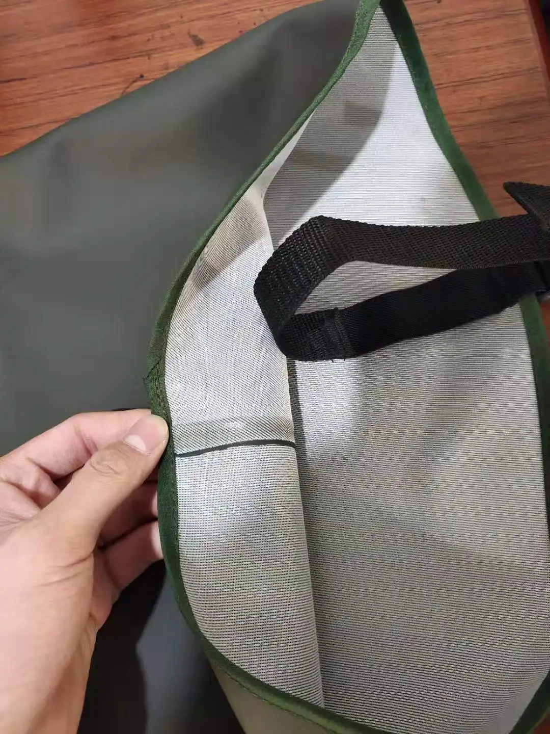 Qinghong Manufacturer Pure pvc chest wader for fishing custom made thigh Reach Standard  environmental felt sole waders