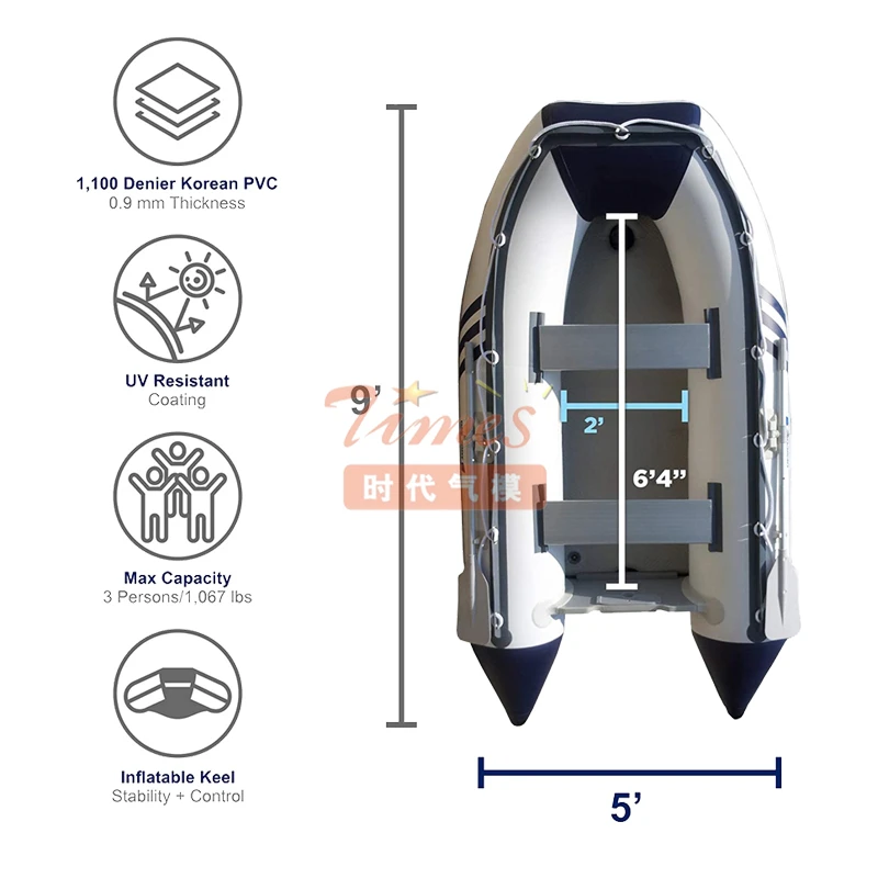 Top Quality Cheapest Pvc Inflatable Rowing Boat