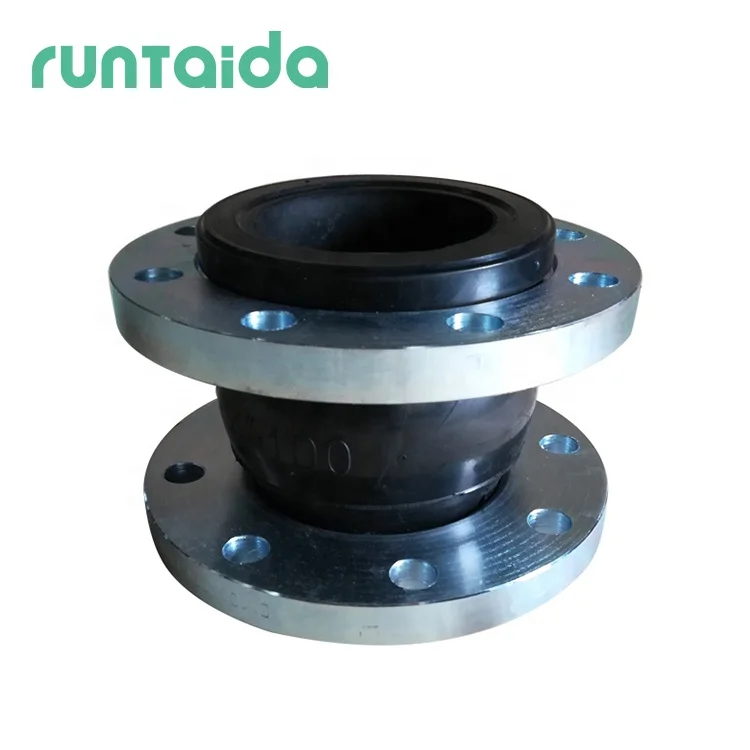 DIN EPDM flexible bellow coupling compensator flanged connector single sphere rubber expansion joint