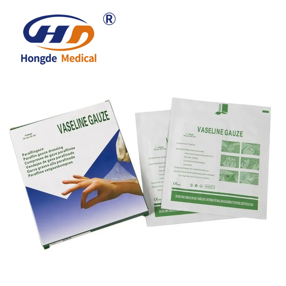 Ce Medical Sterile Dressing Vaseline For Burns Wound Care Paraffin Gauze