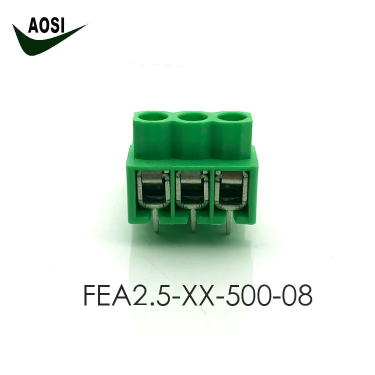 Оптовая продажа высокое качество FEA2.5-XX-500-08 5 0 мм Шаг pcb винтовой клеммный блок соединитель подключения