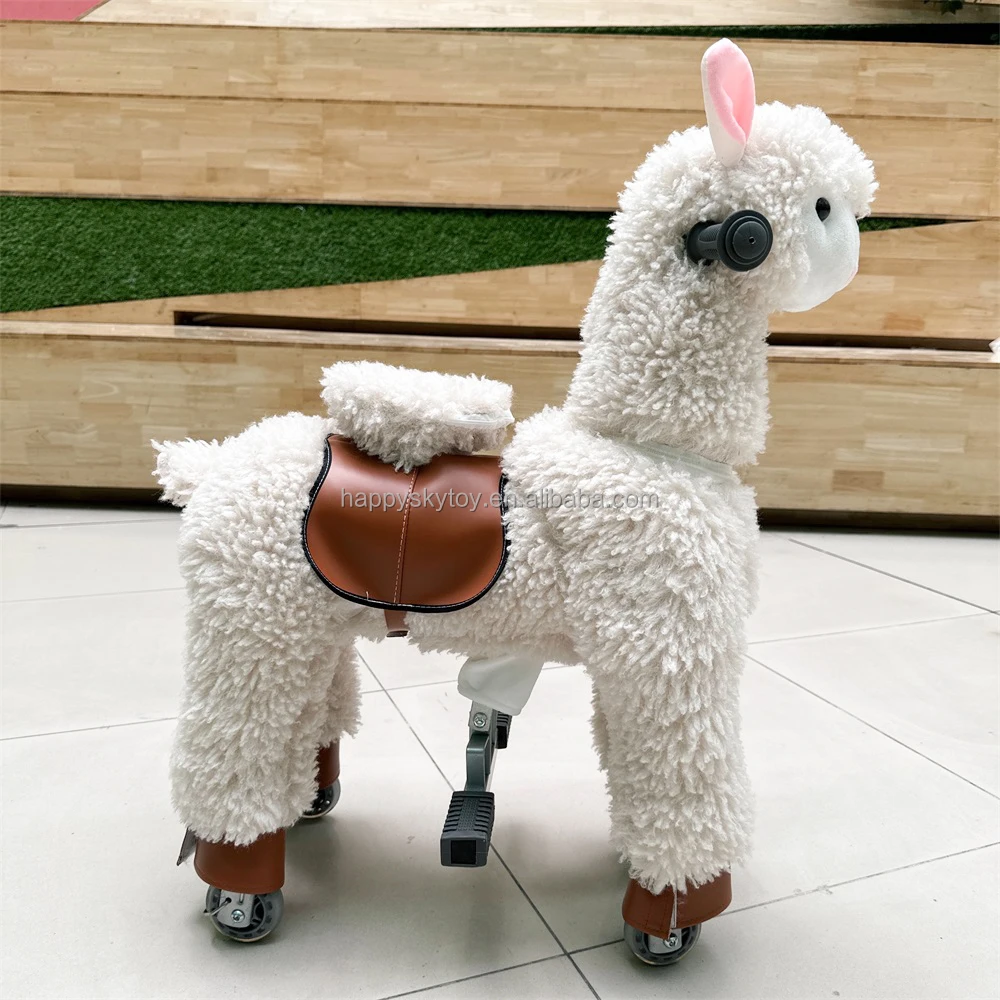 New model walking animal rides life size mechanical horse for children