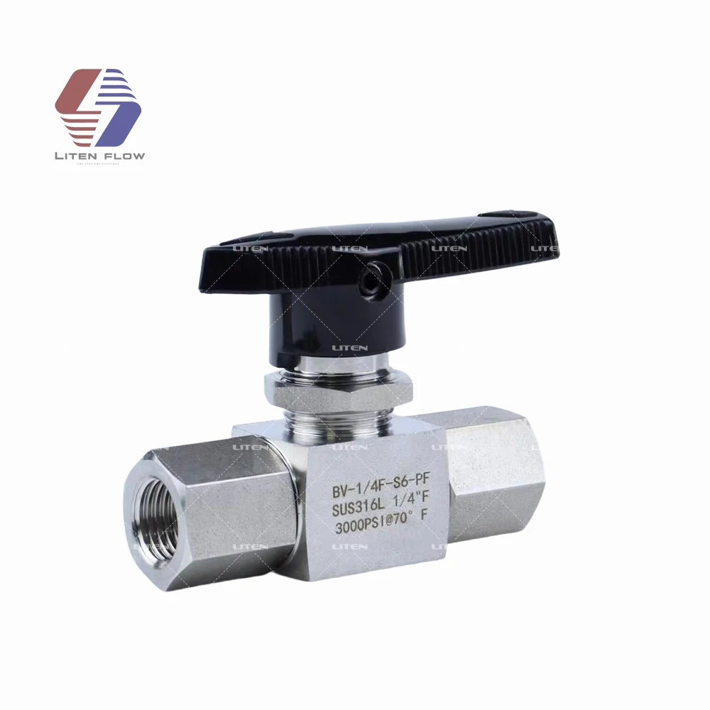 1/4 Locking Ball Valve Tube Fittings Stainless Steel