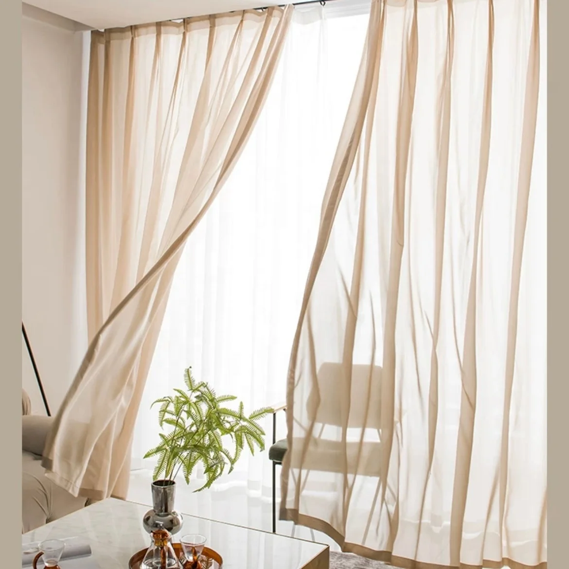ReadyMade White Voile Sheer Curtain Fabric Premium Quality Curtains