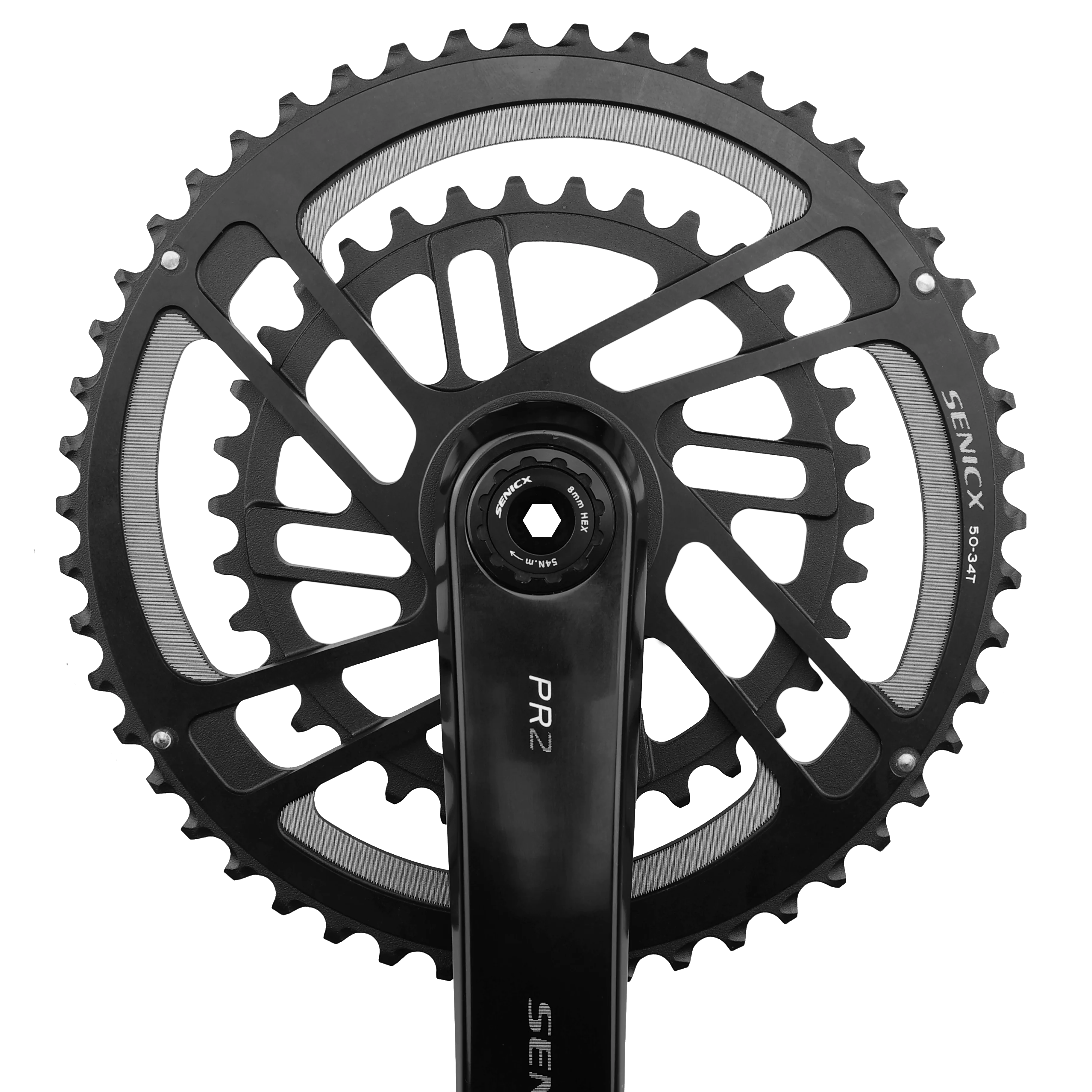 SENICX Road Bike Bicycle Crankset FC-PR2-A1 170/175mm 34/50T 36/52T Sprocket Direct Mount 11S/12S CNC with Bottom Bracket