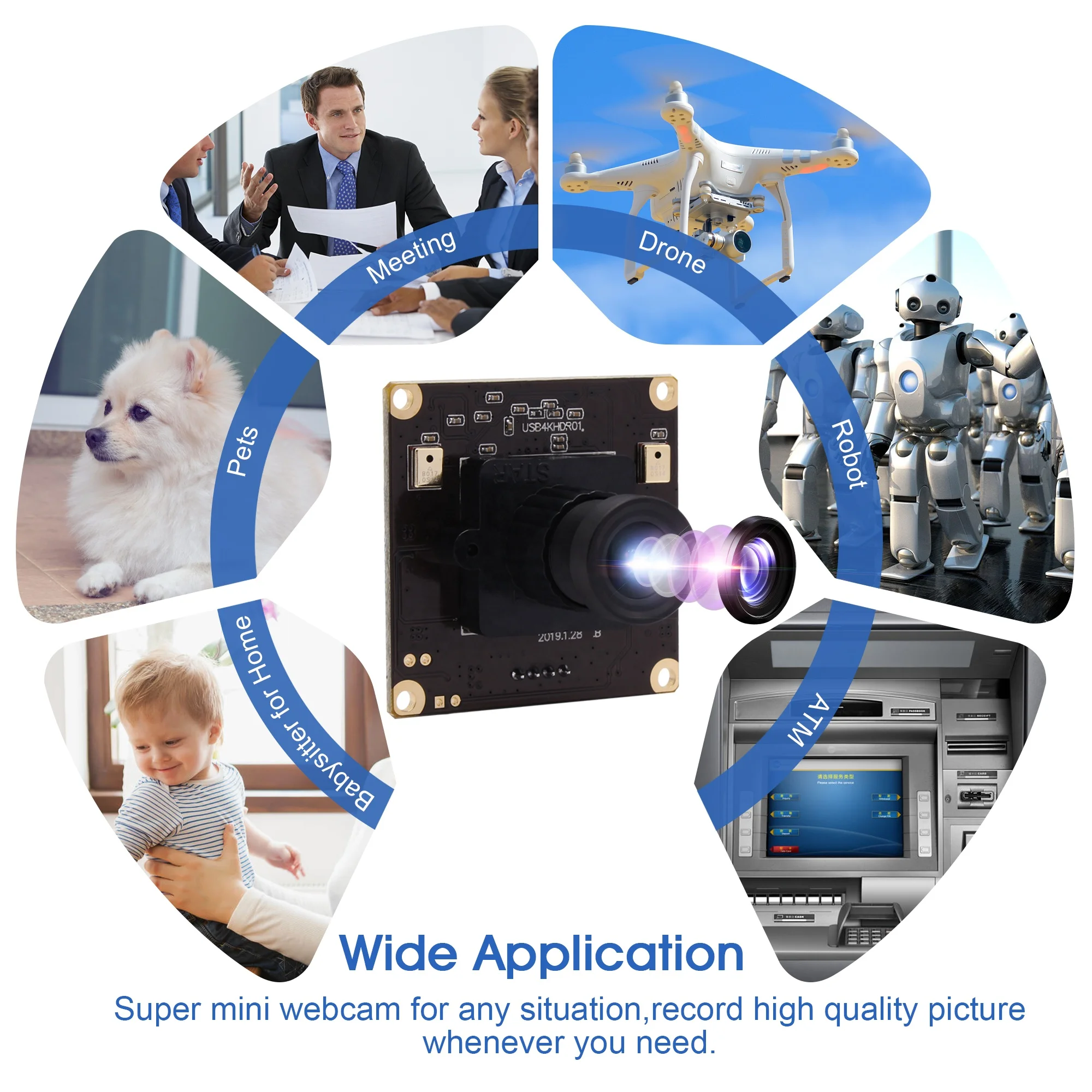  ELP 4K Camera 3.6mm Lens USB With 3840x2160 HD Webcam For MAC/Windows/Linux/Raspberry Pi
