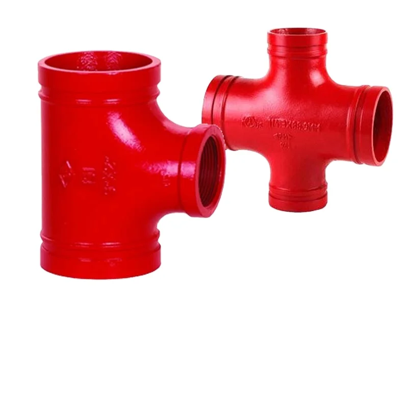 Ductile iron grooved mechanical tee with by approved