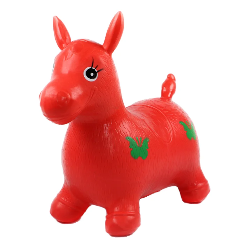 
Wholesale fashionable beauty patterns Inflatable cartoon bouncing horse for children 