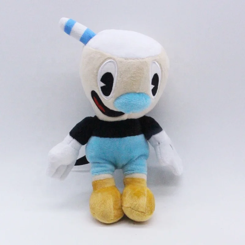 25cm Game Cuphead Plush Toy Mugman Plush Dolls Toys for Children