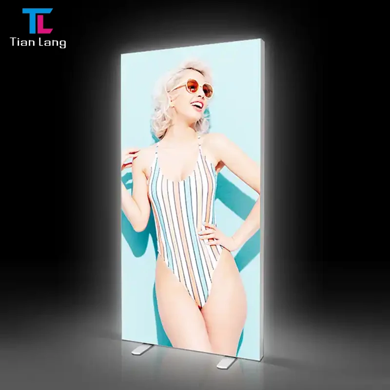 TianLang Lightbox For Poster Snap Frame Led Marketing Fabric Led Light Boxes Pvc Ightbox Stand Painting Acrylic Led Light Box