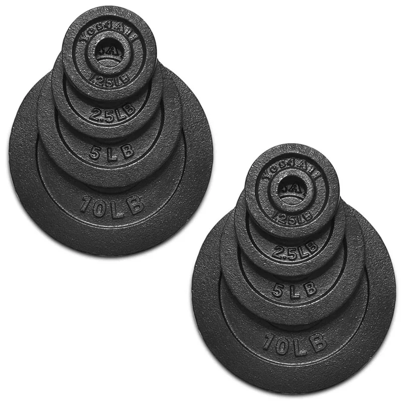 Custom Weight Plates 10KG 20kg Cast Iron Bumper Plate Gym Home Weight Disc Black Cast Iron Weight Plates
