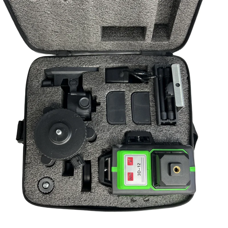 Factory wholesale  12 Lines 3D  Leveling  laser level 360 Degree Green Horizontal Vertical  Laser Spirit Level