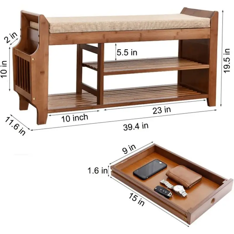 Multi-layer Storage Shelves Cabinet Modern Shoe Organizer Simple Modern Shoe Storage Cabinet Home bamboo shoes rack