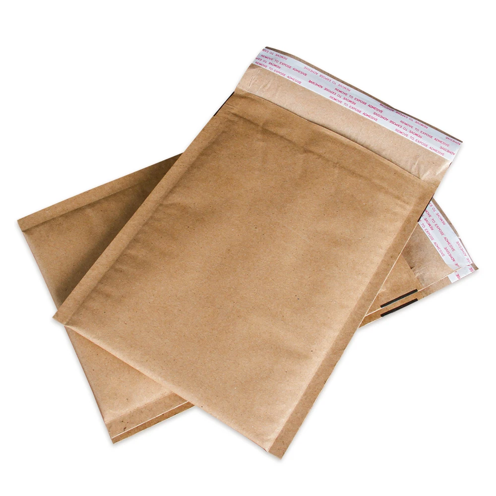 Light Weight Padded Mailers With Honeycomb Paper Lining100% Recyclableenviromental Friendly Kraft Paper Mailing Envelopes