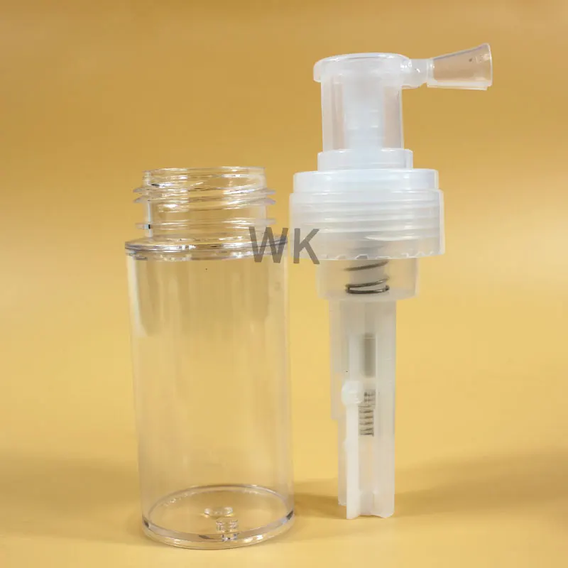 110ml 140ml 180ml Cake Glitter Dry Shampoo Spray Bottle Plastic Baby Talcum Powder Spray Bottle