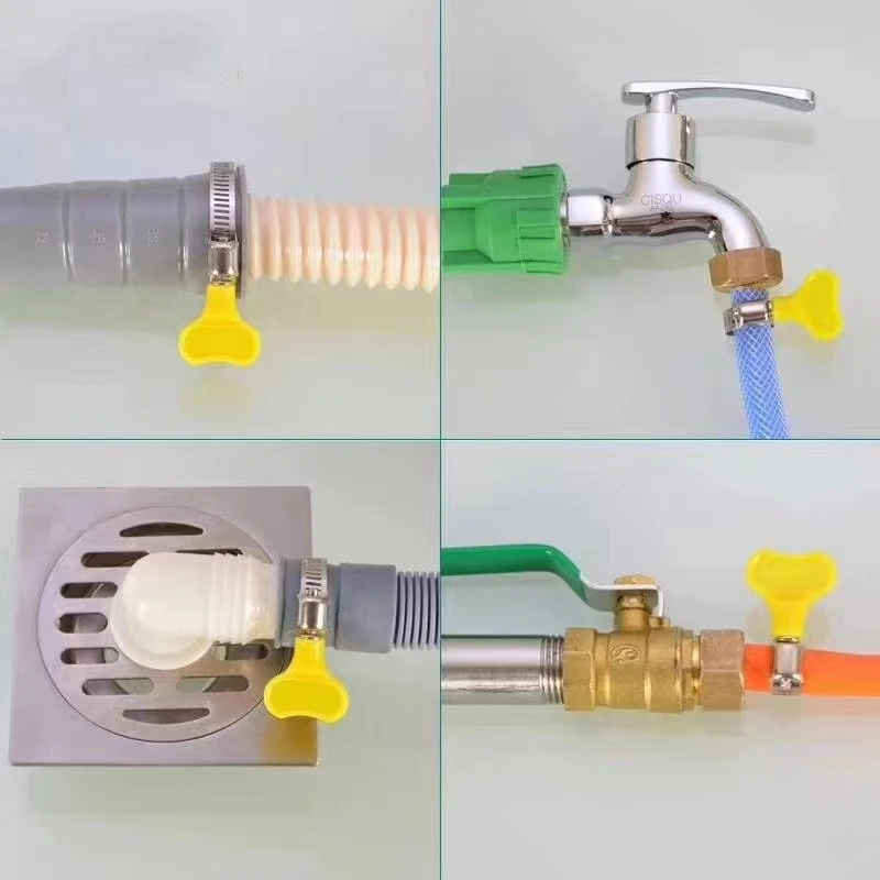 Wing Nut German Type Hose Clamp with handle