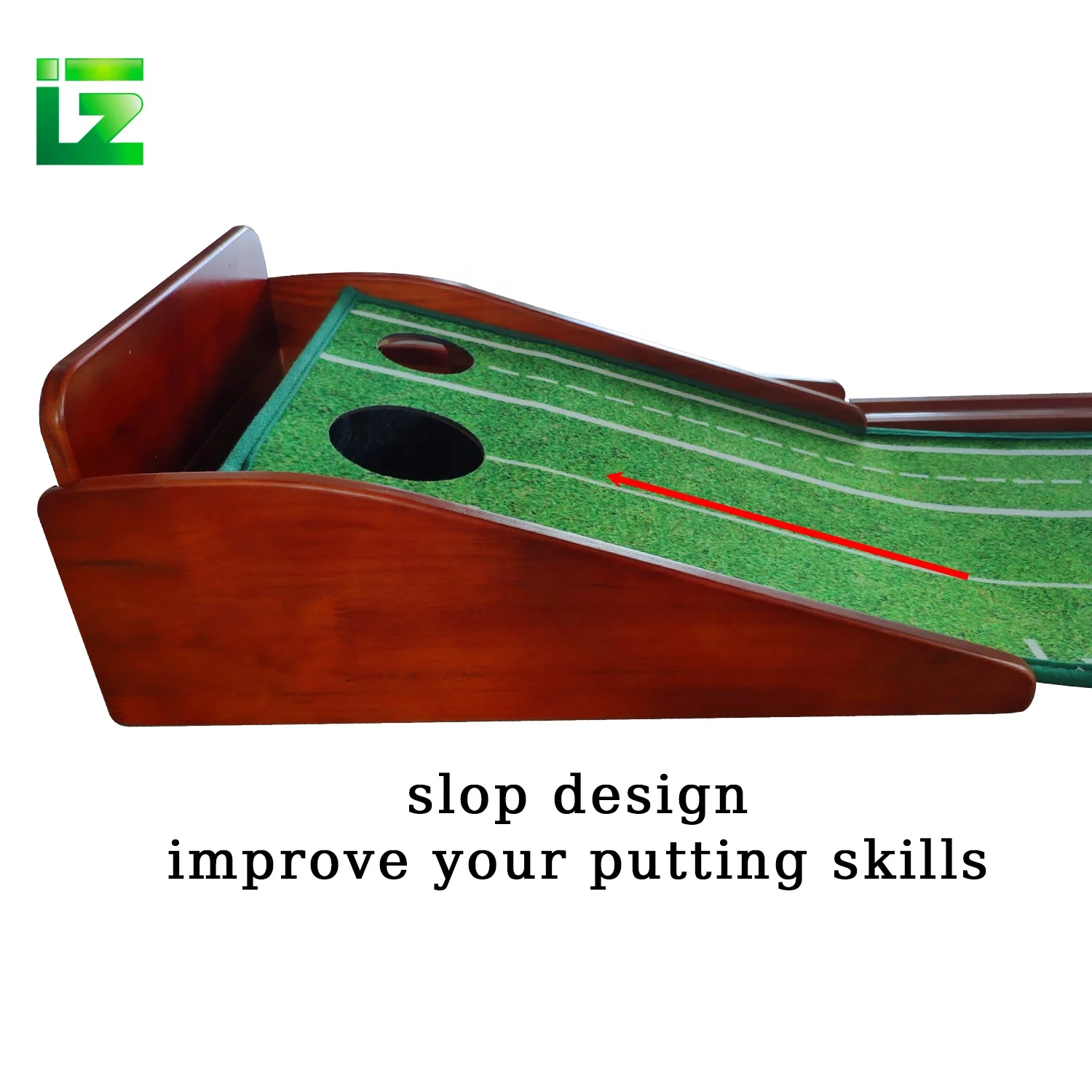 Portable Rubber Back Golf Putter Practitioner Automatic Balls Return Golf Putting Trainer With Simulator System