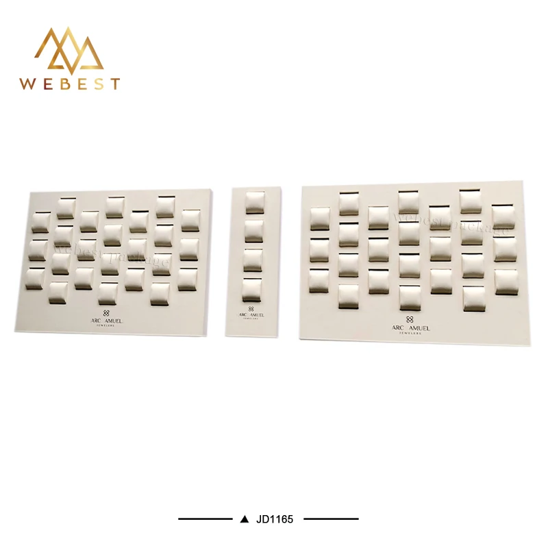 Webest большой лоток для ювелирных изделий Бархатная подушка часов органайзер демонстрационный
