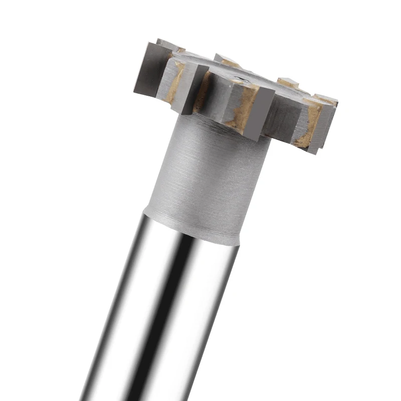 T cutter milling cutter CNC machining center slotting straight shank HSS high-speed steel T slotting cutter