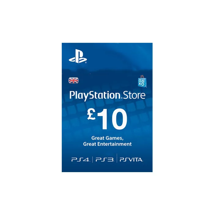 UK Region PSN 10GBP UK gift card email delivery