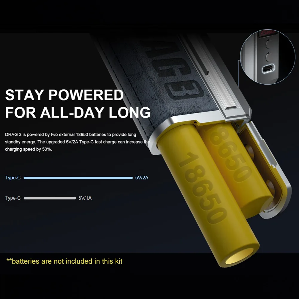 
VOOPOO DRAG 3 177W TC Box Mod Retail Best Price VOOPOO Drag 3 