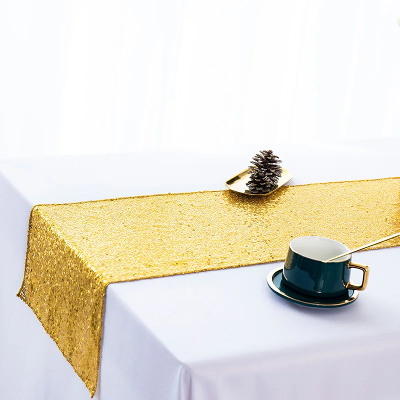 New Sequin Table Runners Fashion Starry Table Runners Can Be Customized Multi-Color Dinning Sequin table runner