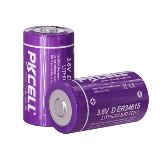 Pkcell brand ER34615 D size 3.6V primary lithium battery Li-SOCL2 battery ER34615  batteries