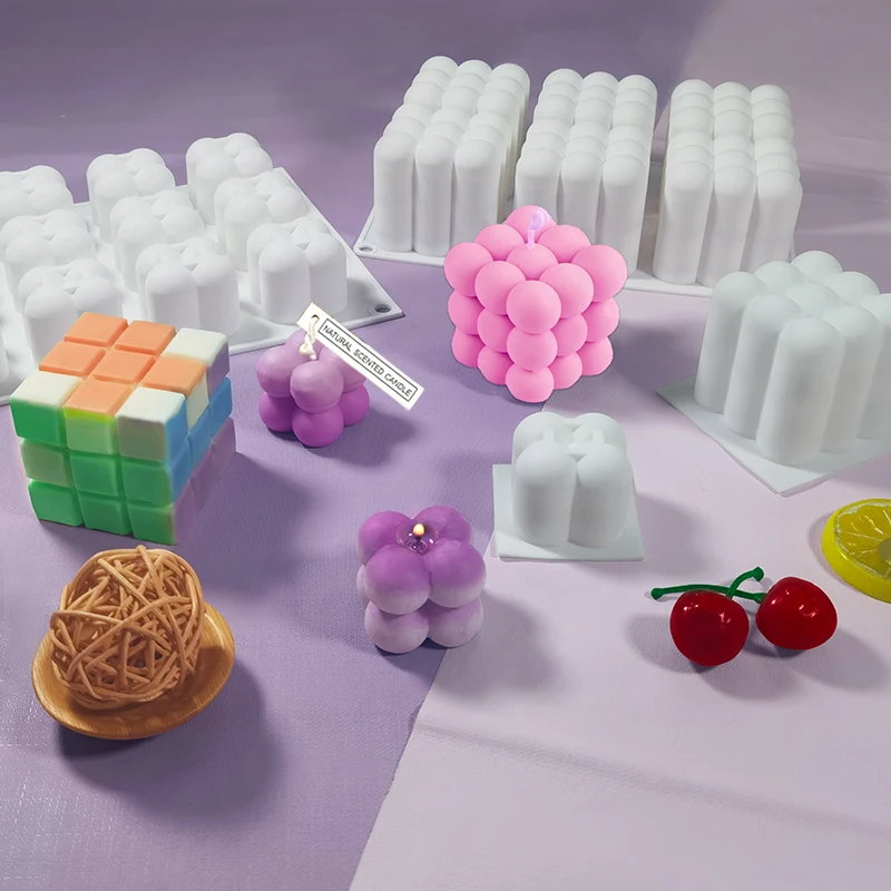 Wholesale  magic balls Diy Creativity Candle Moulds cake moulds 3D molds for candles Silicone  candle molds silicon