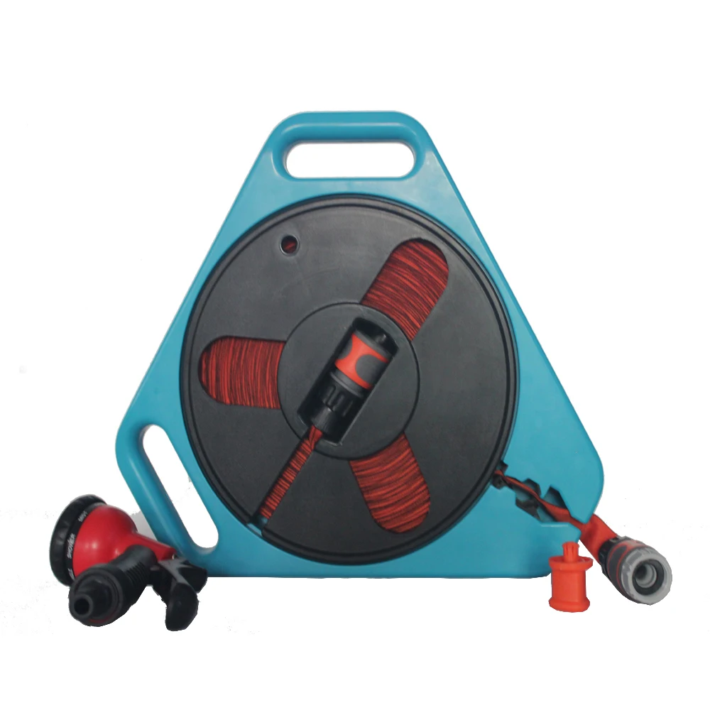 garden watering bungee hose,garden hose reel cart -Superior Strength/Extra-Strong Brass Connectors/high water pressure PU hose