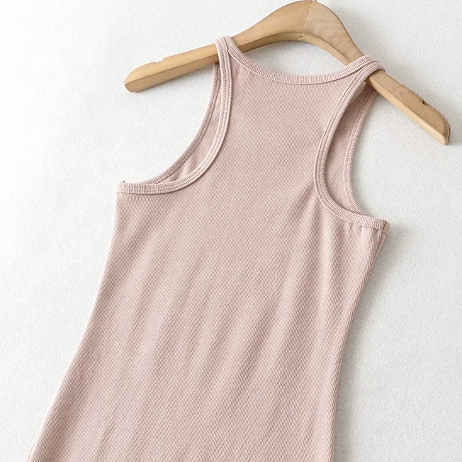 Private label ladies solid color fitted sexy mini dress casual tank top ribbed dress women bodycon