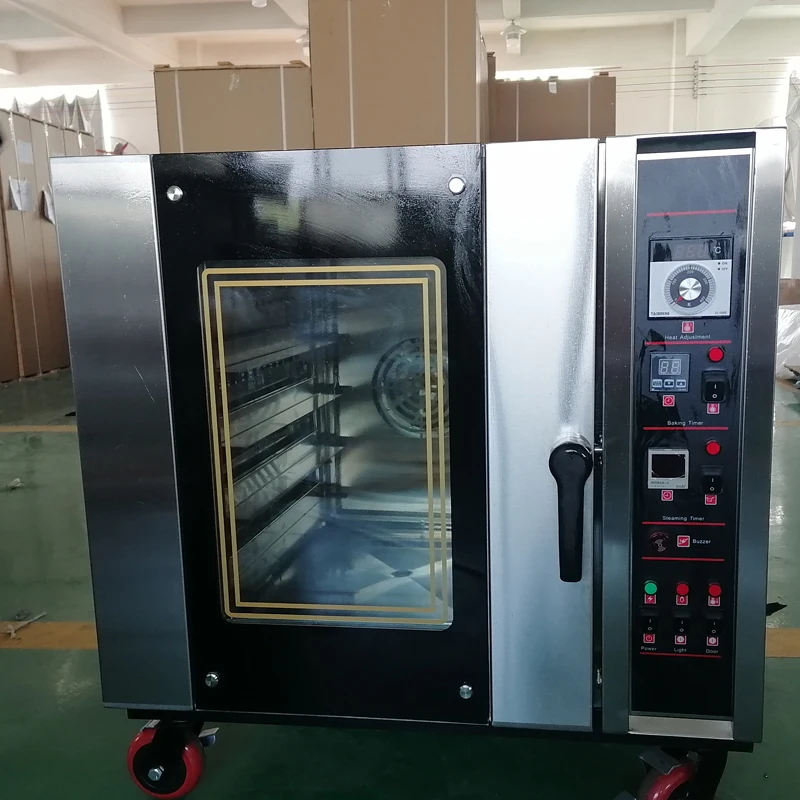 5 Trays Stainless Steel Bread Electric Industrial Convection Ovens Complete Bakery Equipment