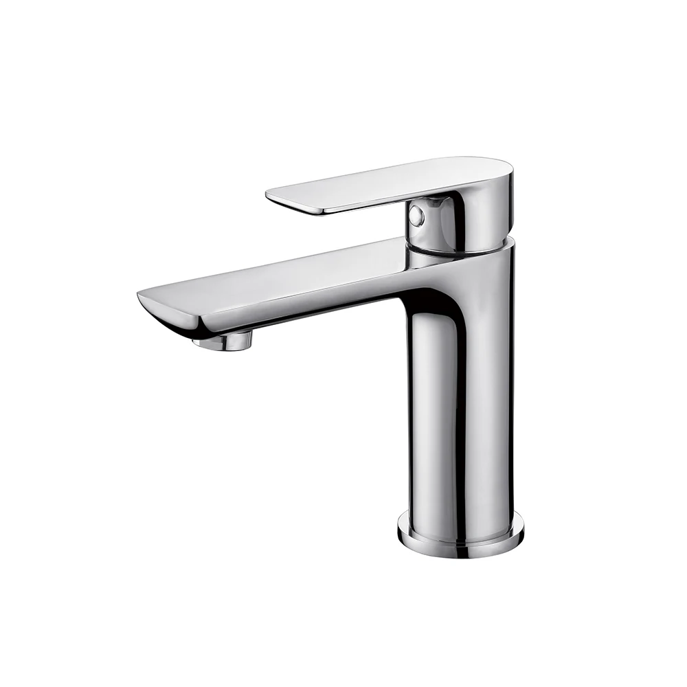High quality single handle chrome finish brass bathroom mixer taps, washroom bathroom faucet