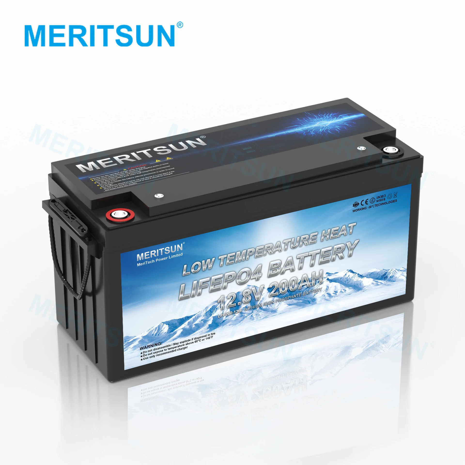 Battery Supplier 12V 50ah Lifepo4 Low Temperature BT Lithium Battery for Solar Storage
