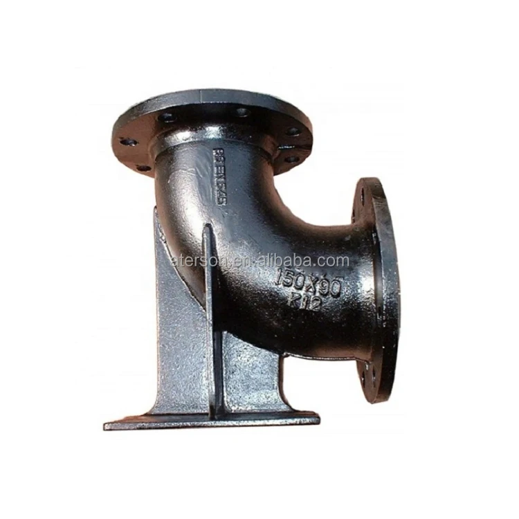 ISO2531 En545 En598 DN80-DN3000 Zinc/Bitumen/Epoxy Flanged Duckfoot 150x90 Ductile Iron Pipe Fitting for Water Supply