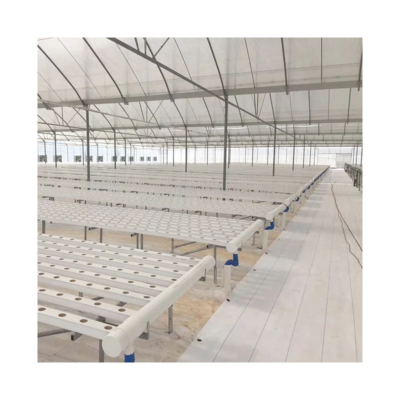 Вертикальная гидропонная аквапонная система NFT для коммерческих сельскохозяйственных теплиц