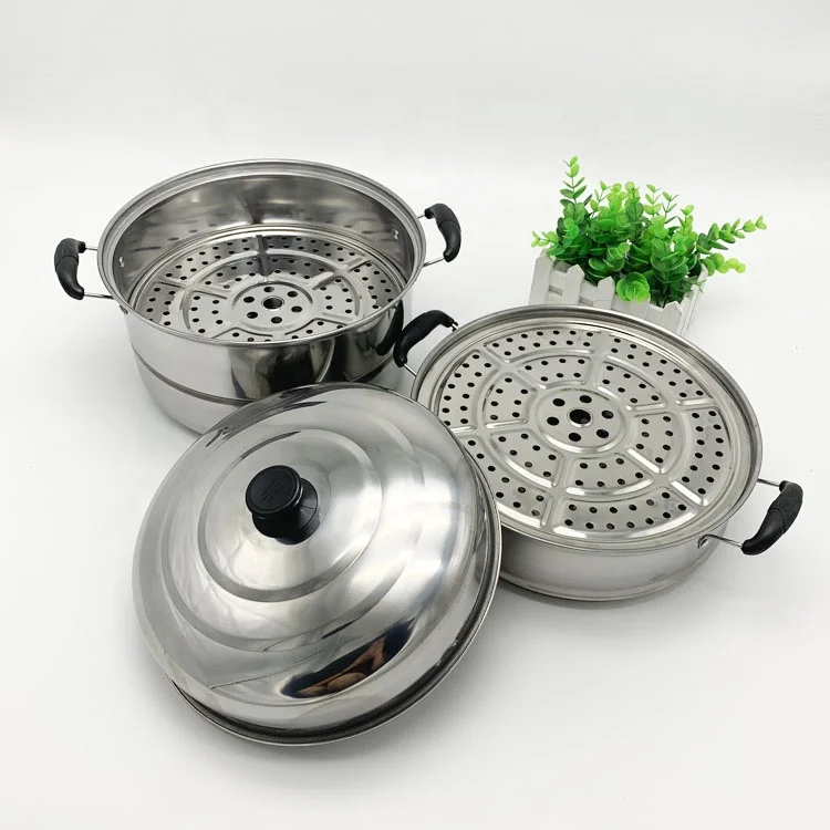 High Quality Stainless Steel Steamer Pot Multi-Purpose Steamer Pot Cookware Steaming Pot