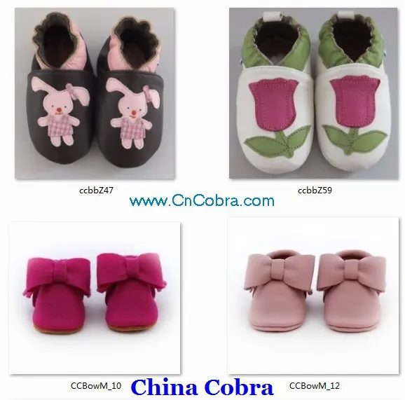 
2021 CHINA COBRA soft sole leather baby shoes infant baby moccasins size 0-6 years 