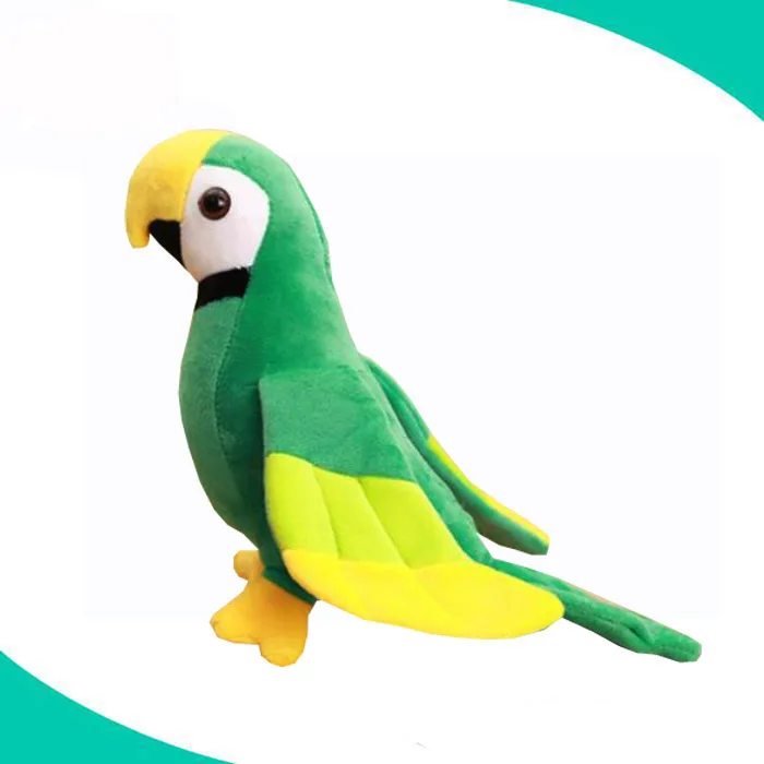 Китай оптовая продажа OEM лучший производитель на заказ пение плюшевые игрушки-попугай