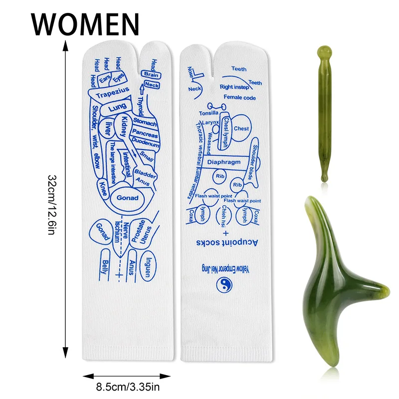 Digital Acupuncture Points Socks Warp Socks Magical Meridian Socks English Version Healthy and Interesting