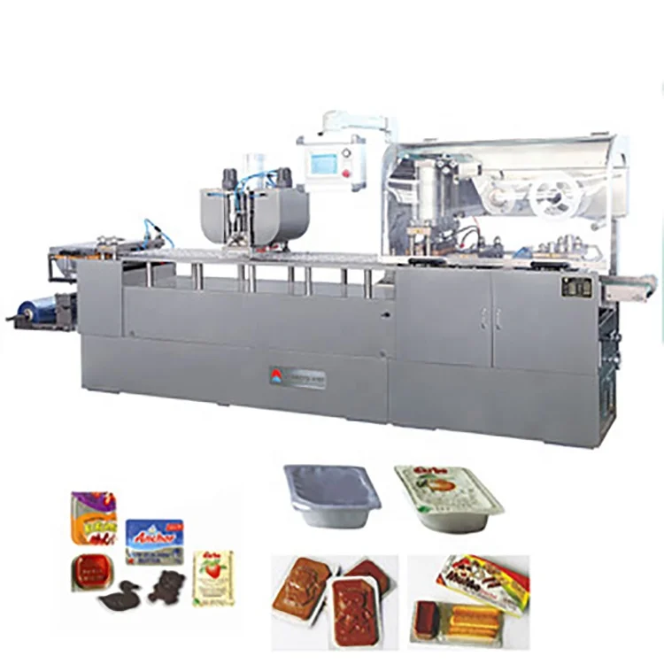 CE flat plate food automatic blister packing machine