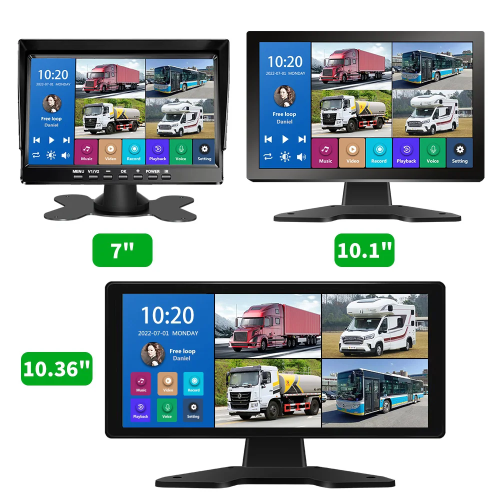 BSD 10 36 дюймов ночного видения видеорегистратор с разрешением 4k сенсорным экраном 360 птица вида камера системы MP5 USB автомобильный 32G 256G TF карта