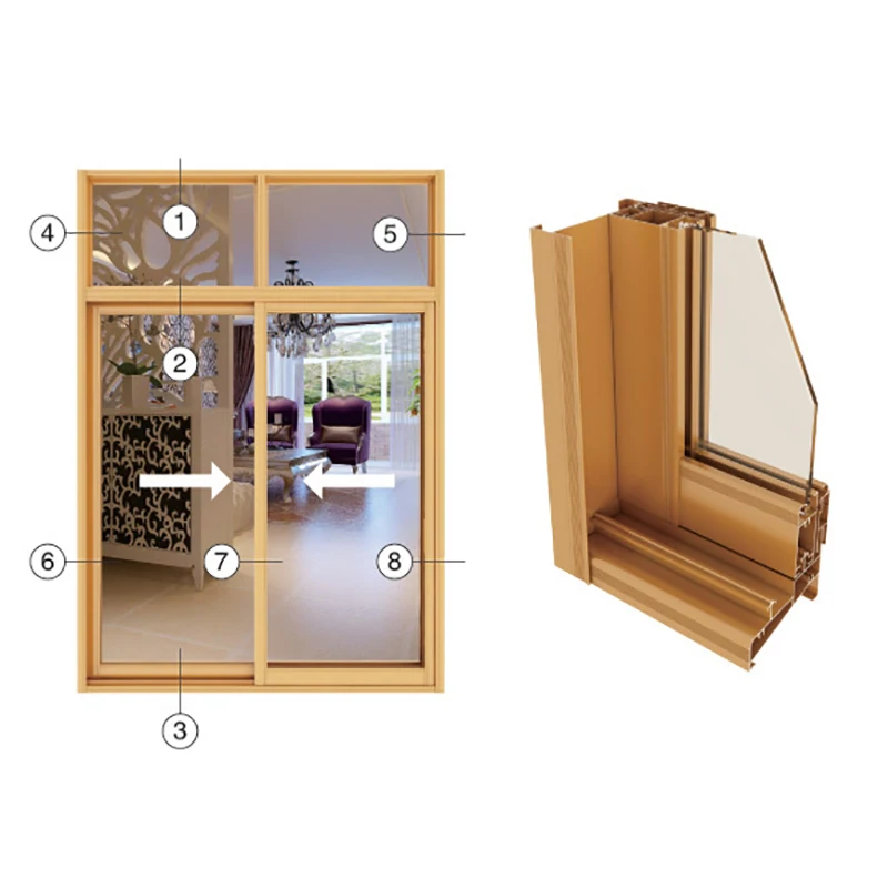 Customized Window And Door Aluminum Profile Extrusion Aluminium Sliding Window Profile
