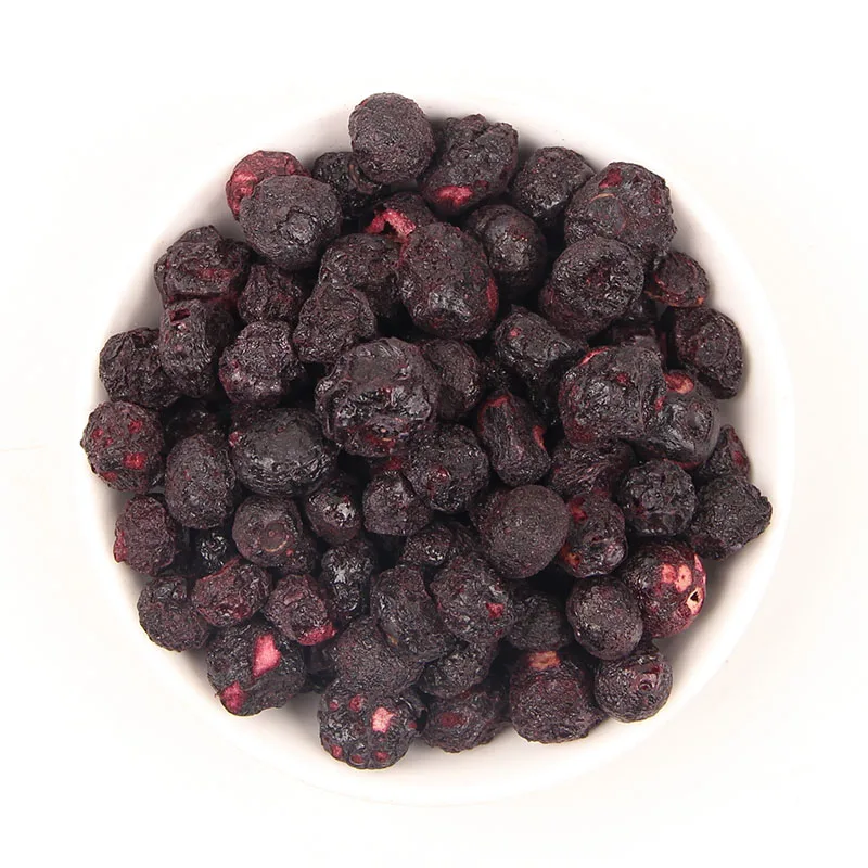 Оптовая продажа заводская цена Новый Урожай похудеть хрустящий сухой FD черника целиком сушеный натуральный синий ягодный фруктовый закуска