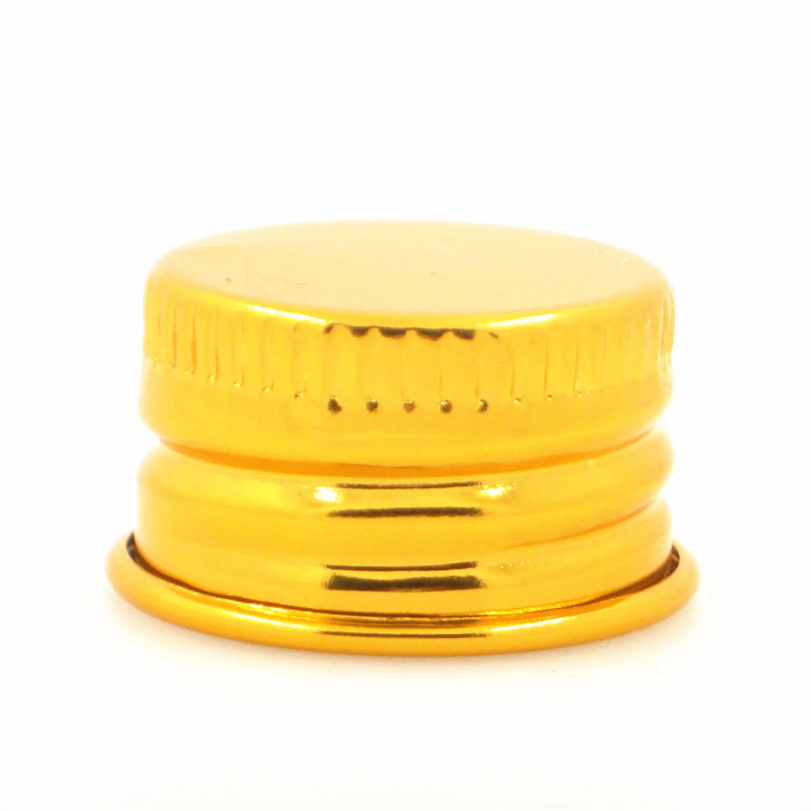 18-410 20-410 24-410 28-410  silver/go;d/black  screw top aluminum cap with foam liner 10pc/pack