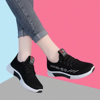 Promotional new breathable ladies casual running shoes Korea original stock second-hand shoes wholesale price