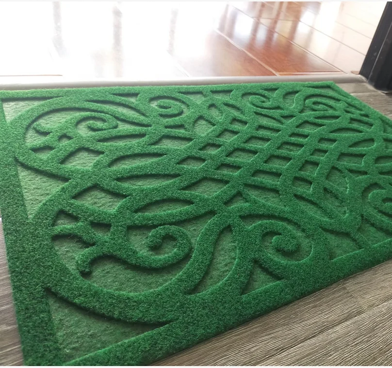 Современный Высококачественный водонепроницаемый наружный дверной коврик из полиэстера и ПВХ