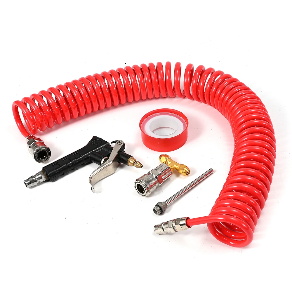 Pneumatic Air Blow Tools Duster Gun Spring PU Tube Adjustable Truck High Pressure Dust Blow Gun